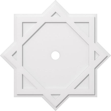 Ekena Millwork Axel Architectural Grade PVC Contemporary Ceiling Medallion, 38"OD x 3"ID x 21"C x 1"P CMP38AL-03000
